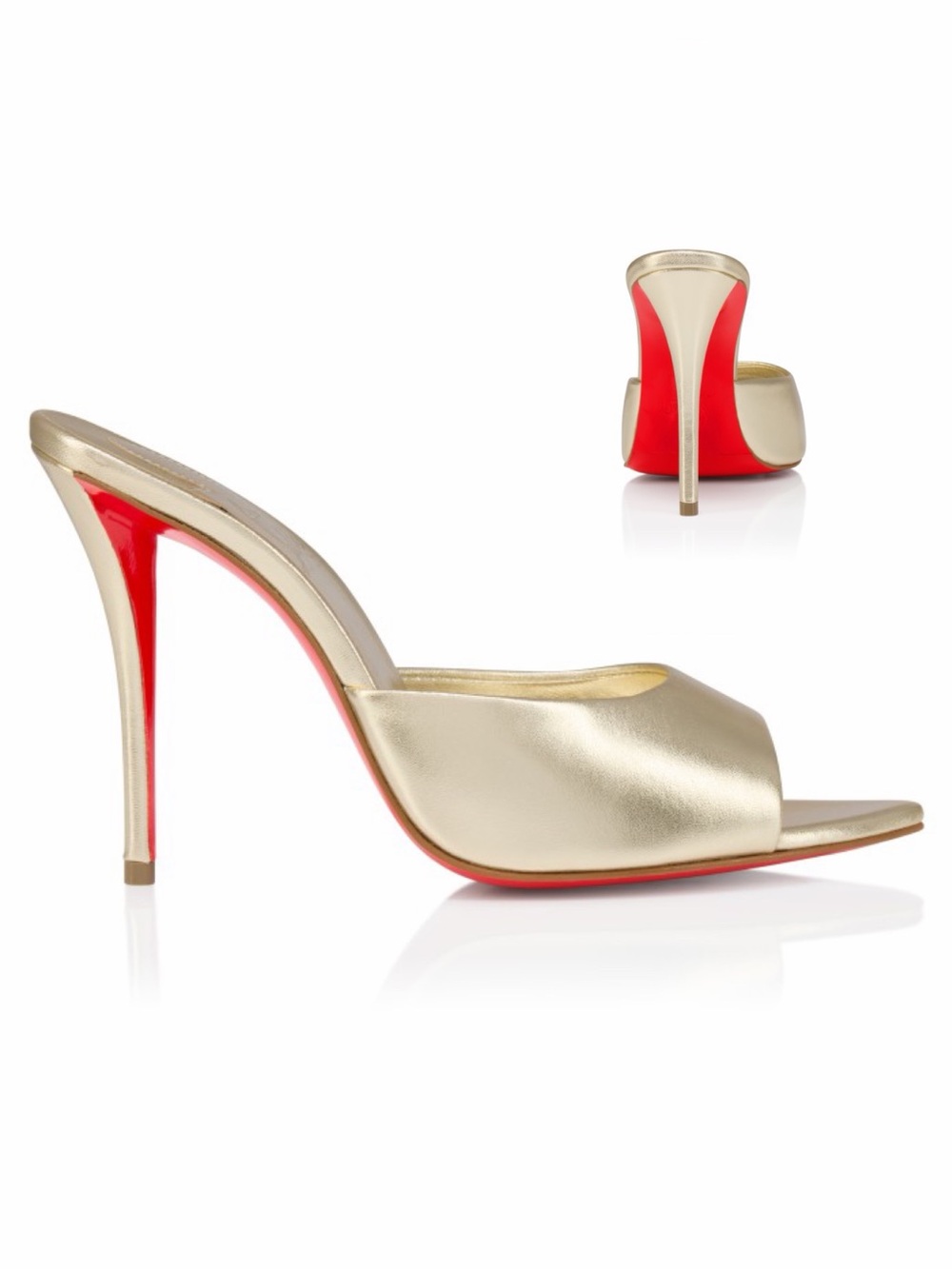 Christian Louboutin Miss Z Mule Laminated lamb nappa leather $1,095 39.5